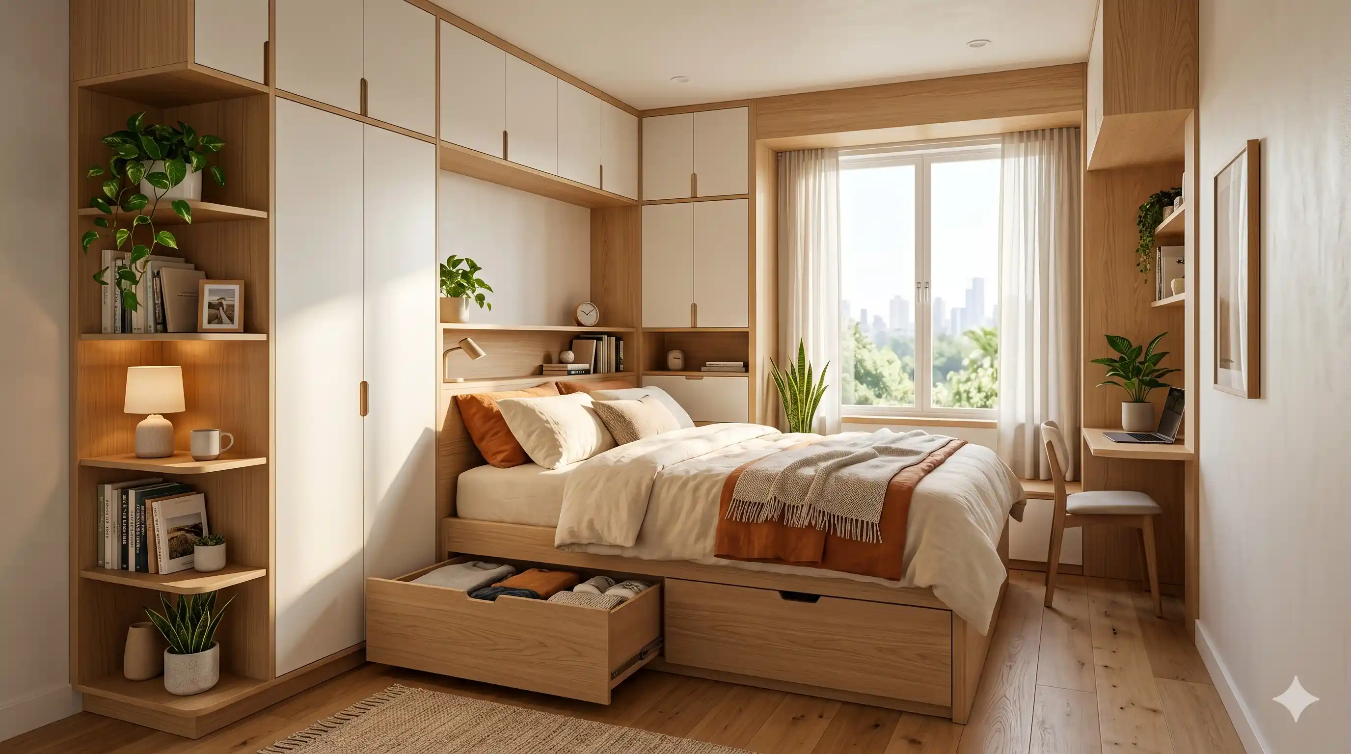 Móveis planejados para quarto pequeno